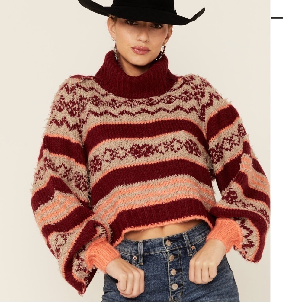 Free People Check Me Out Sweater Size M NWT